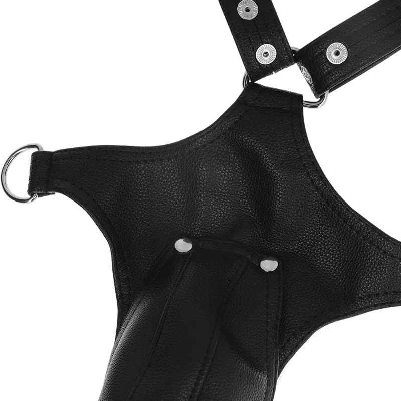 Arnês corporal masculino Fetish Submissive Attitude em couro ecológico ajustável