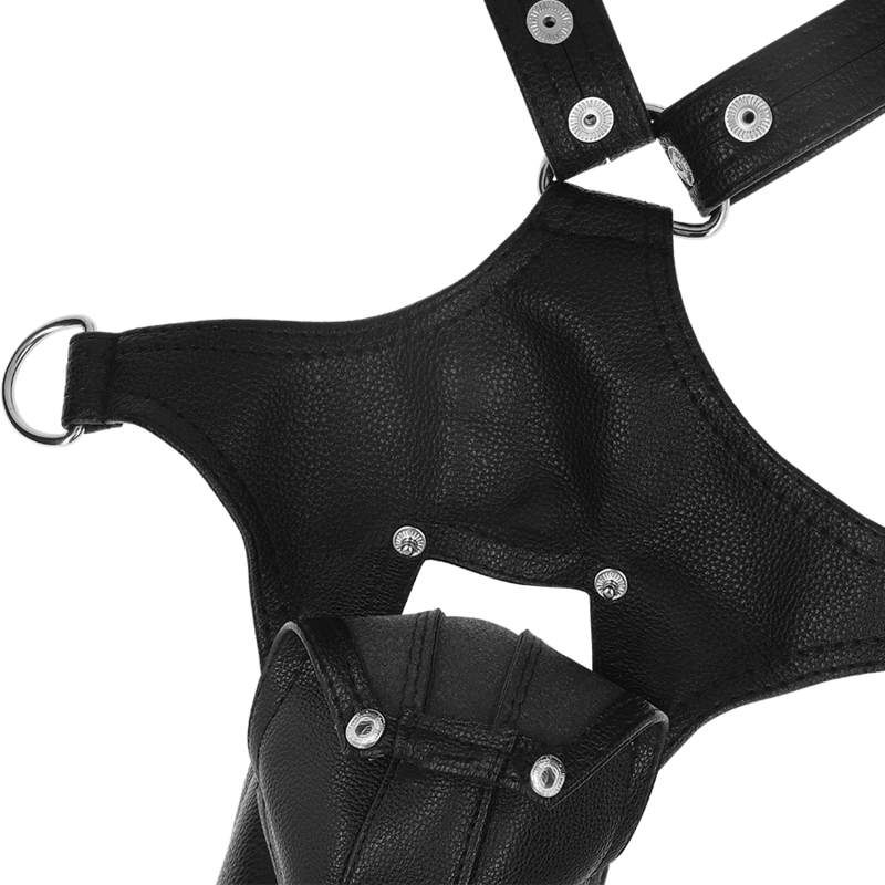 Arnês corporal masculino Fetish Submissive Attitude em couro ecológico ajustável