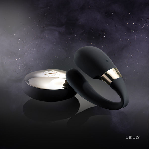 LELO TIANI 3 Massageador para Casais com Controle Remoto SenseMotion, design elegante em silicone preto.