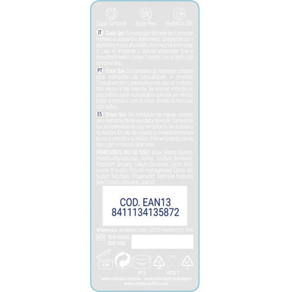 Embalagem do CONTROL Gel de Massagem & Prazer 2 em 1 Aroma Mar Mediterrâneo 200ml