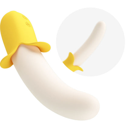 Pretty Love Vibrador Banana Geek Silicone 7 Vibrações, design ergonómico e recarregável USB.