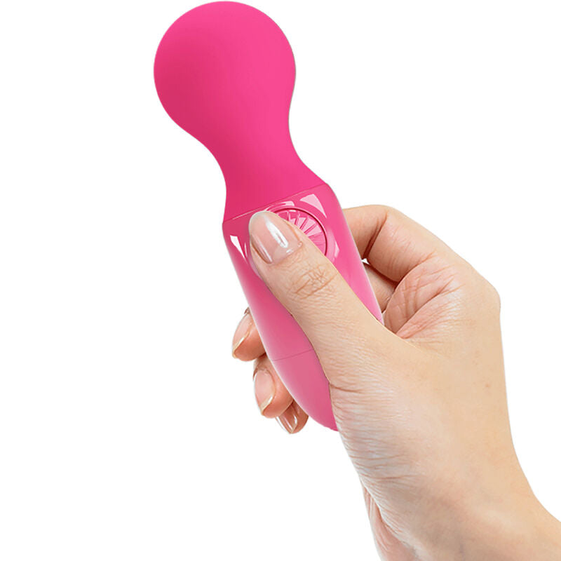 Close-up do Mini Massageador Pessoal PRETTY LOVE Vibratório Magenta