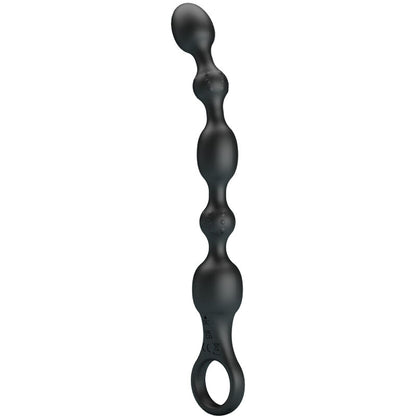 Vibrador Anal de Contas PRETTY LOVE, feito de silicone recarregável, para estimulação anal.