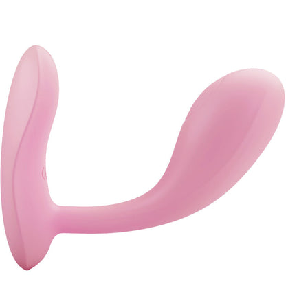 Close-up do Vibrador Pretty Love Ponto G Baird Recarregável App Rosa, destacando a textura de silicone suave e a forma ergonómica.