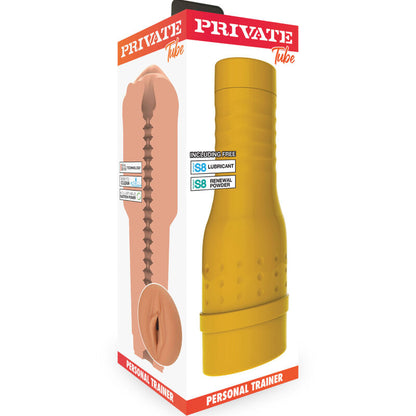 PRIVATE Masturbador Masculino Personal Trainer para Resistência com textura realista e punho ergonómico.