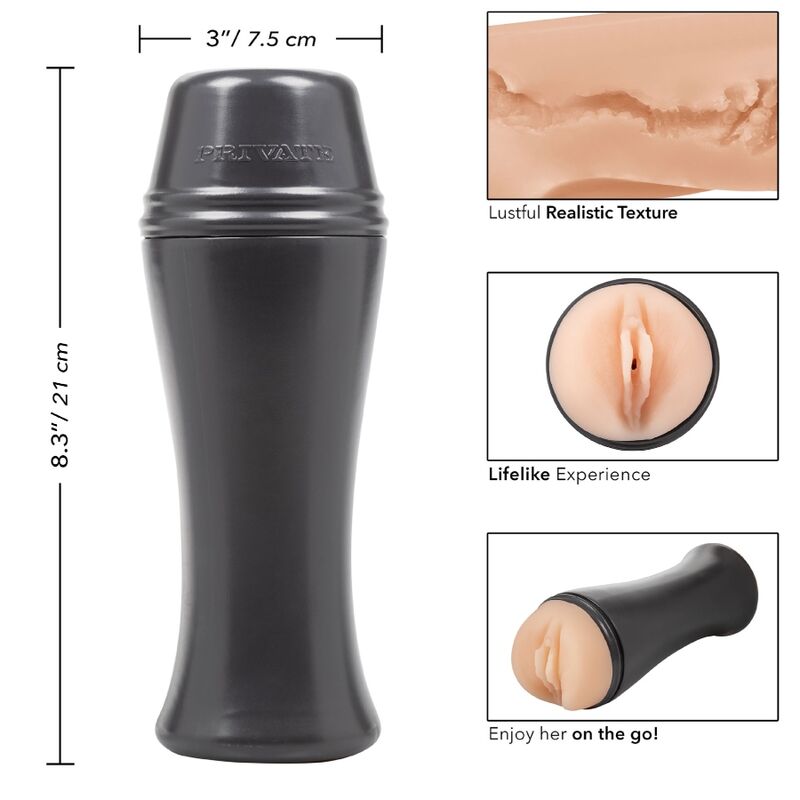 PRIVATE Masturbador Portátil Naughty Lolita com Textura Realista para prazer discreto.