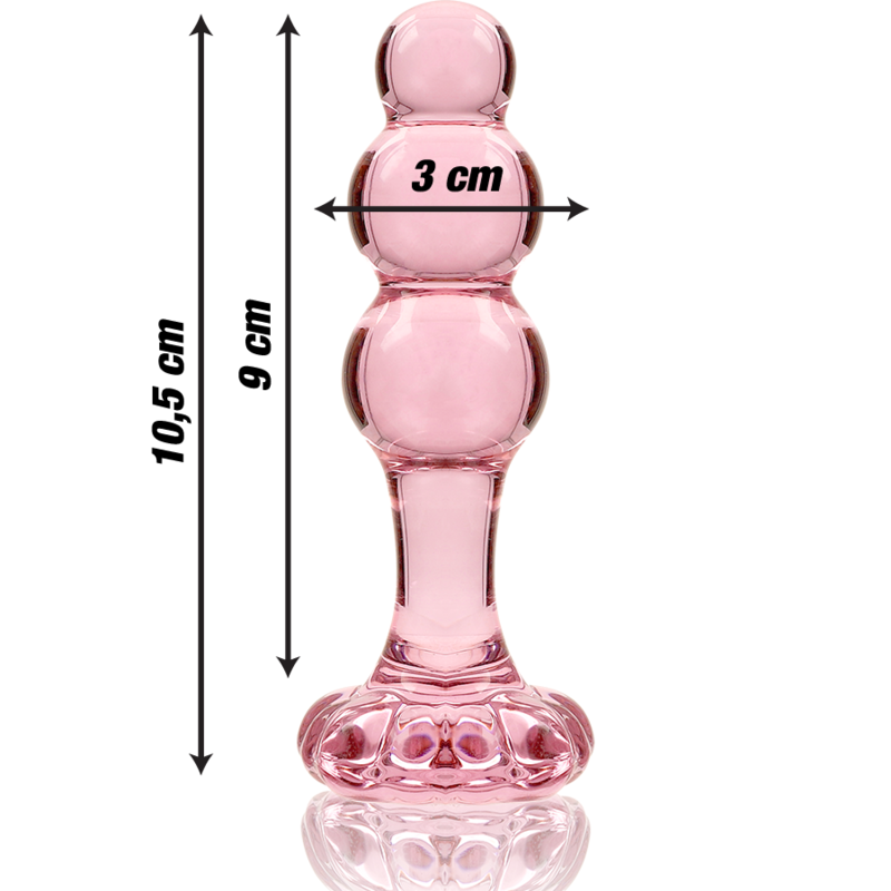 Plug Anal Modelo 1 Vidro Borosilicato Transparente 10.5 CM -O- 3 CM