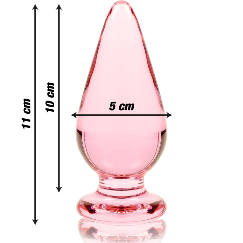 Plug Anal Modelo 4 Vidro Borosilicato Transparente 11 CM -O- 5 CM