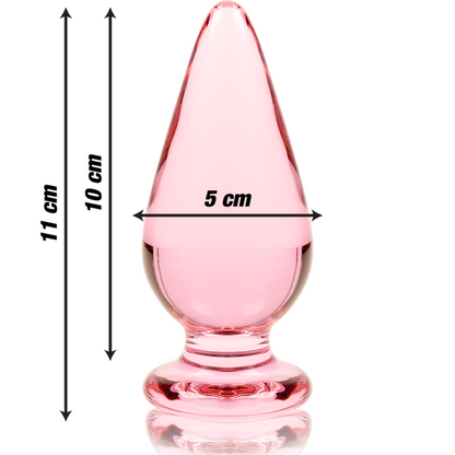 Plug Anal Modelo 4 Vidro Borosilicato Transparente 11 CM -O- 5 CM