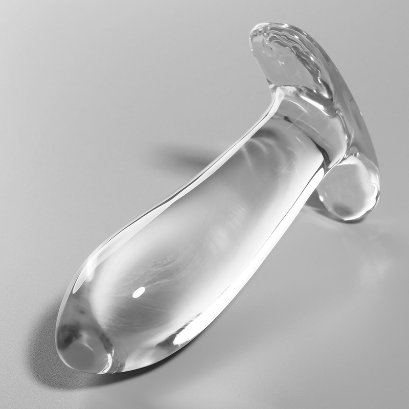Plug Anal Vidro Borosilicato Transparente 12.5 CM -O- 3.5 CM