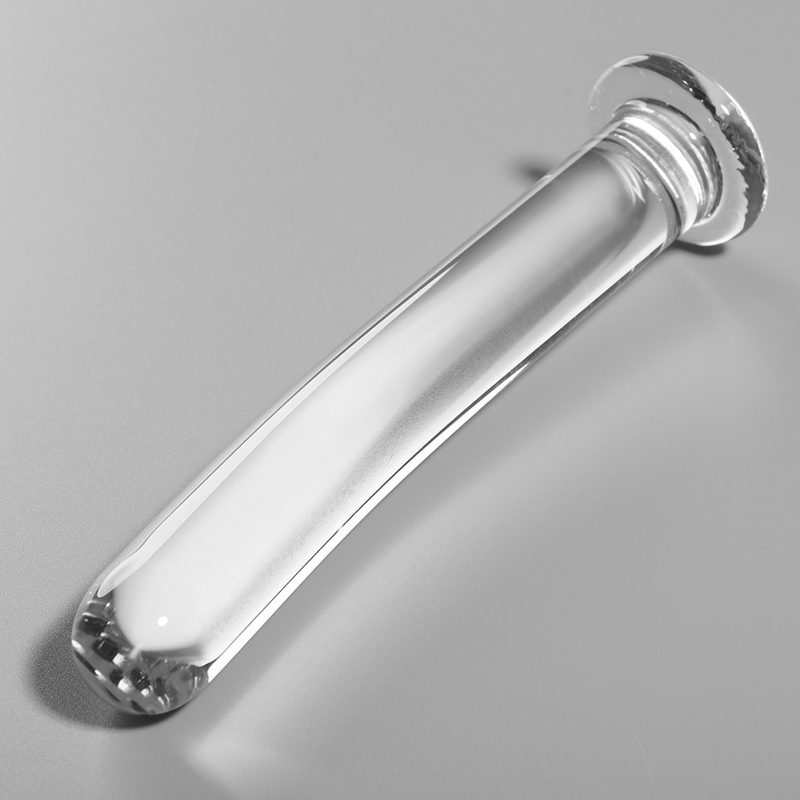 Dildo de Vidro Borosilicato Transparente Modelo 8 - 14.5 cm