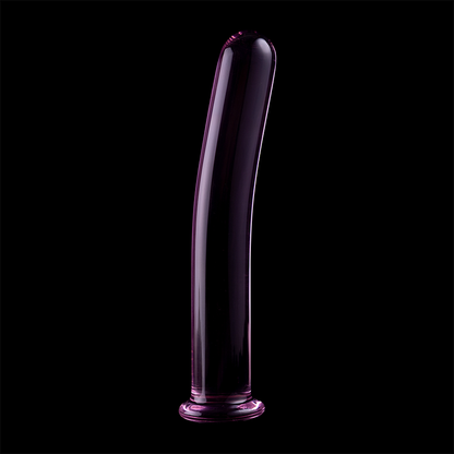 Dildo de Vidro Borosilicato Transparente Modelo 9, 15.5 cm x 2.5 cm