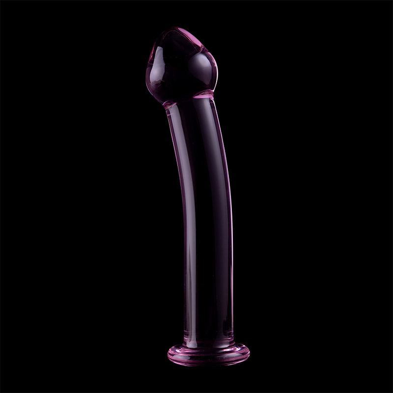 Dildo de Vidro Borosilicato Transparente Modelo 11 - 16 cm