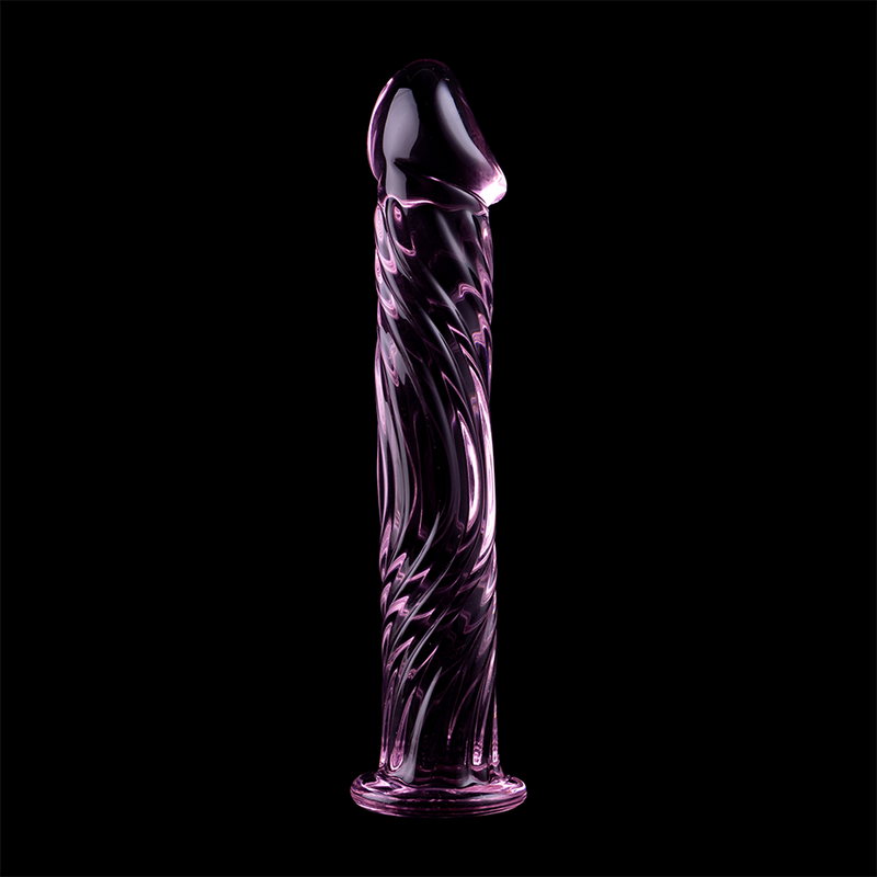 Dildo Vidro Borosilicato Transparente Modelo 12, 17 cm x 3.5 cm