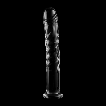 Dildo Modelo 16 Vidro Borosilicato Transparente 18.5 cm -O- 3 cm