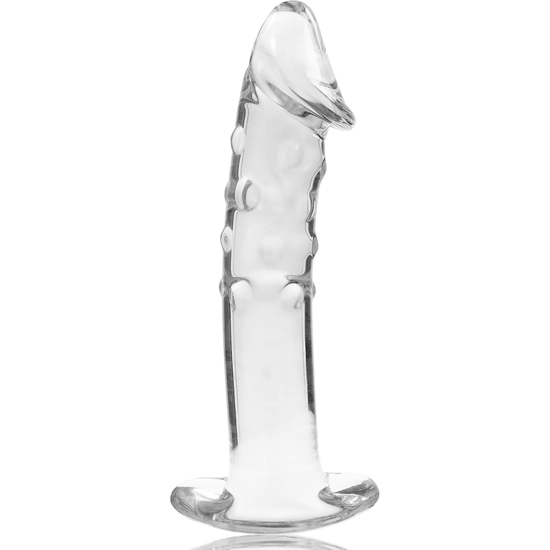 Dildo Modelo 19 de Vidro Borosilicato Transparente 18.5 cm Ø 4 cm