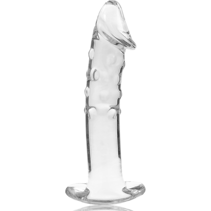Dildo Modelo 19 de Vidro Borosilicato Transparente 18.5 cm Ø 4 cm