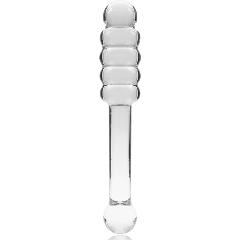 Dildo Modelo 20 Vidro Borosilicato Transparente 20.5 cm Ø 3 cm
