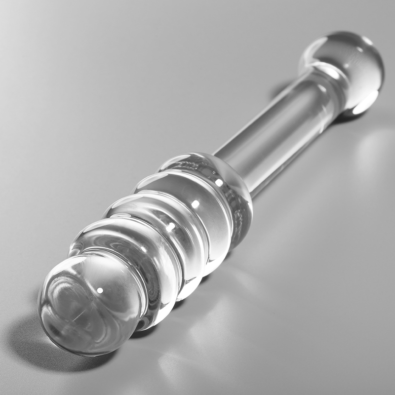 Dildo Modelo 20 Vidro Borosilicato Transparente 20.5 cm Ø 3 cm
