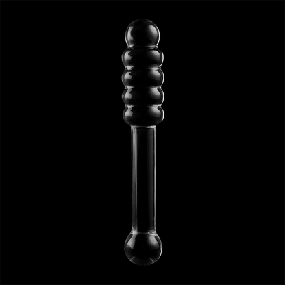 Dildo Modelo 20 Vidro Borosilicato Transparente 20.5 cm Ø 3 cm