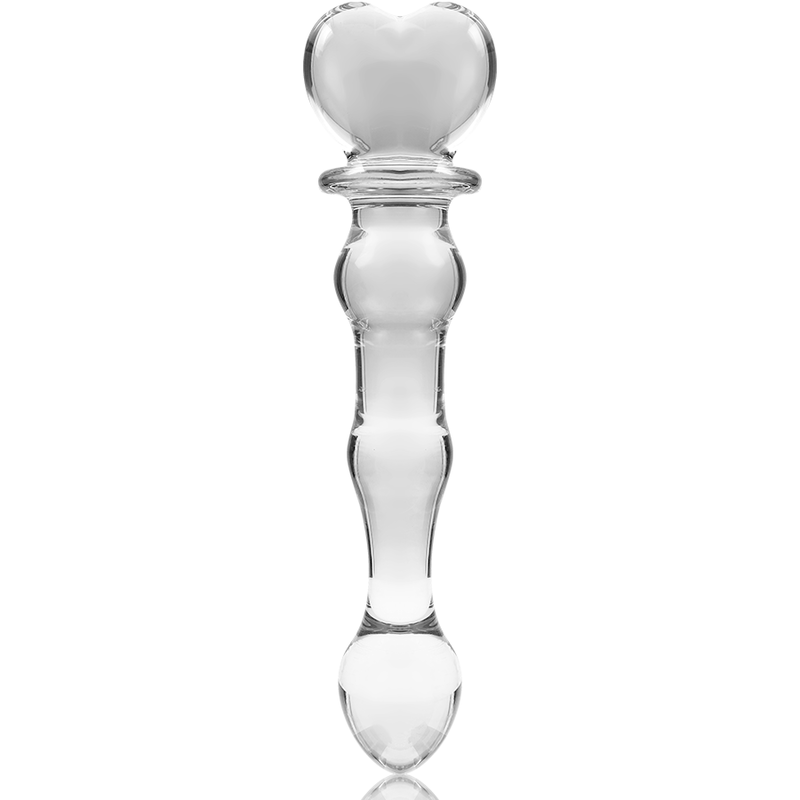 Dildo Modelo 21 Vidro Borosilicato Transparente 20.5 cm