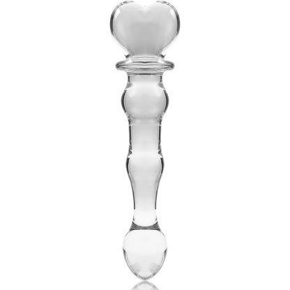 Dildo Modelo 21 Vidro Borosilicato Transparente 20.5 cm