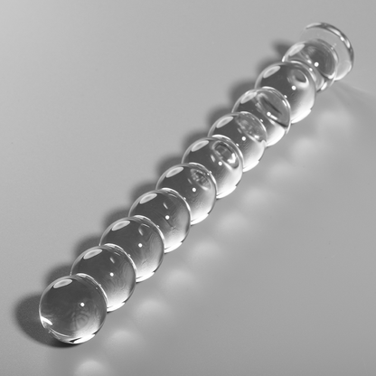 Dildo Modelo 22 de Vidro Borosilicato Transparente 21.5 cm x 2.5 cm