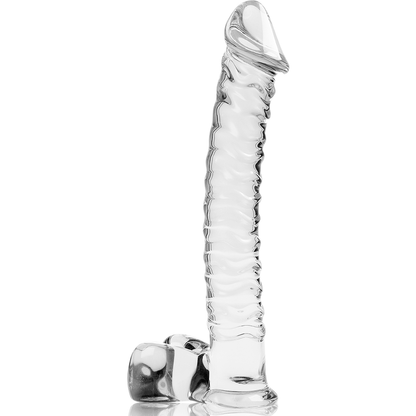 Dildo de Vidro Borosilicato Transparente NEBULA MODELO 23 - 21.5 CM x 4 CM