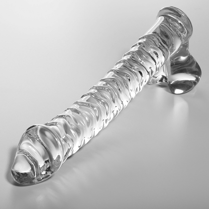 Dildo de Vidro Borosilicato Transparente NEBULA MODELO 23 - 21.5 CM x 4 CM