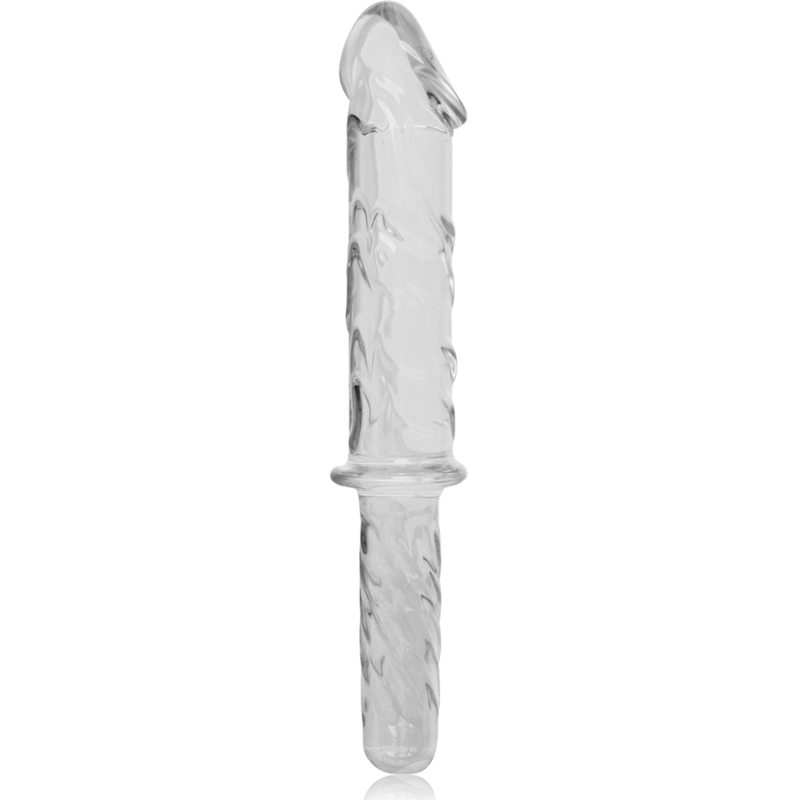 Dildo Vidro Borosilicato Transparente 28.5 CM -O- 5 CM