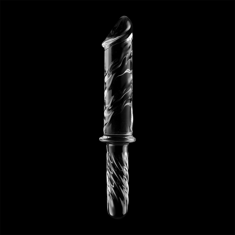 Dildo Vidro Borosilicato Transparente 28.5 CM -O- 5 CM