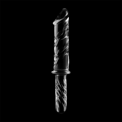 Dildo Vidro Borosilicato Transparente 28.5 CM -O- 5 CM