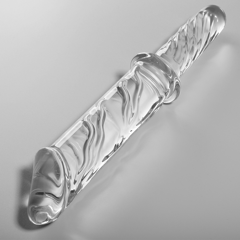 Dildo Vidro Borosilicato Transparente 28.5 CM -O- 5 CM