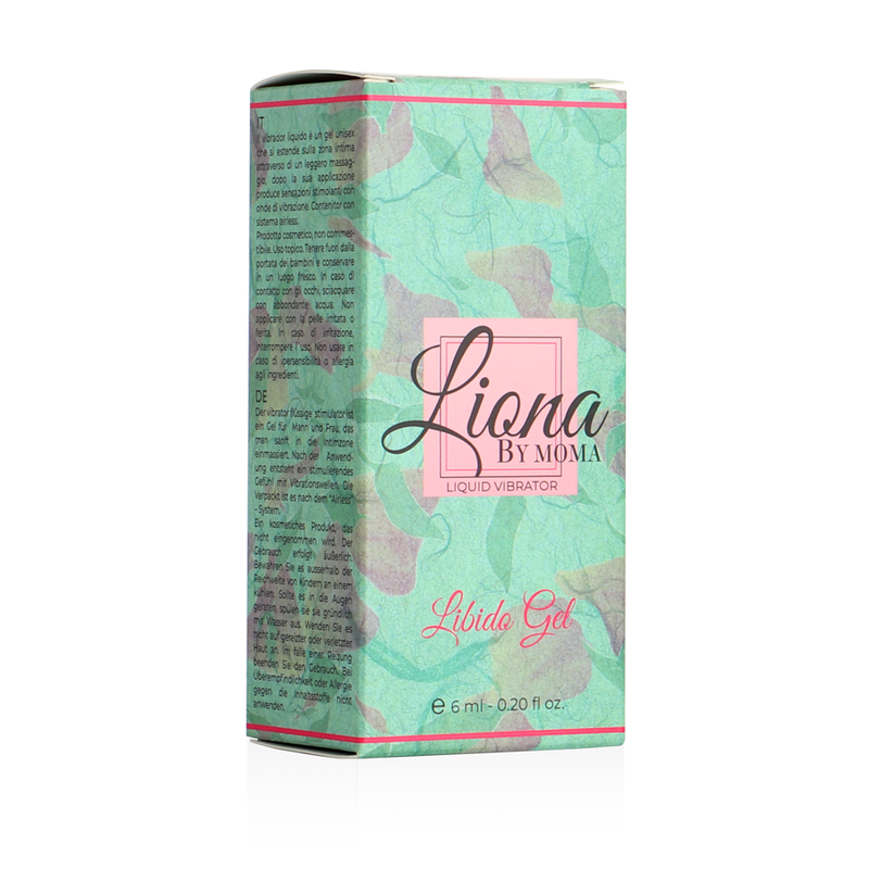 LIONA BY MOMA Gel Vibratório Líquido Libido 6 ML para estimulação íntima e prazer