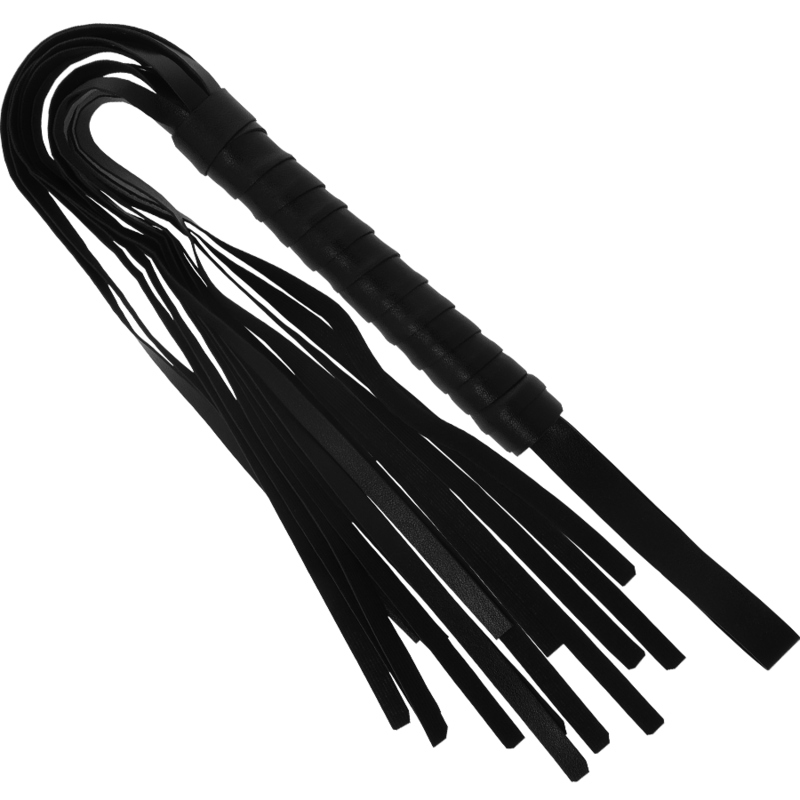 INTENSE FETISH Playset Erótico com algemas, máscara cega e flogger em couro vegano.