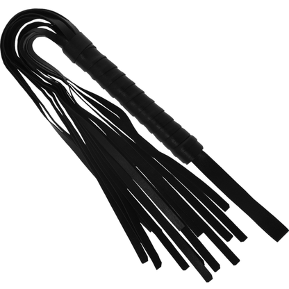 INTENSE FETISH Playset Erótico com algemas, máscara cega e flogger em couro vegano.