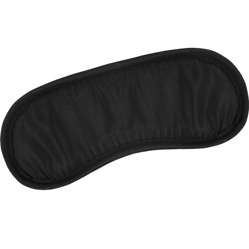 Conjunto erótico INTENSE FETISH com algemas, venda e tickler em couro vegano.