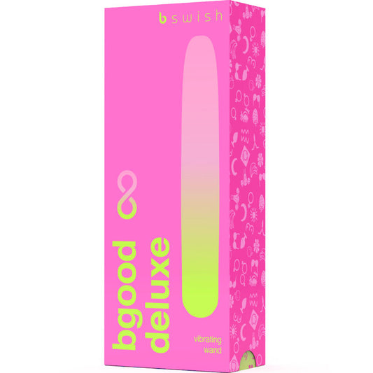 Vibrador B SWISH BGOOD INFINITE DELUXE recarregável em silicone rosa com design elegante