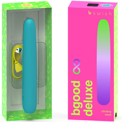 Vibrador B SWISH Infinite Deluxe Recarregável de Silicone Azul