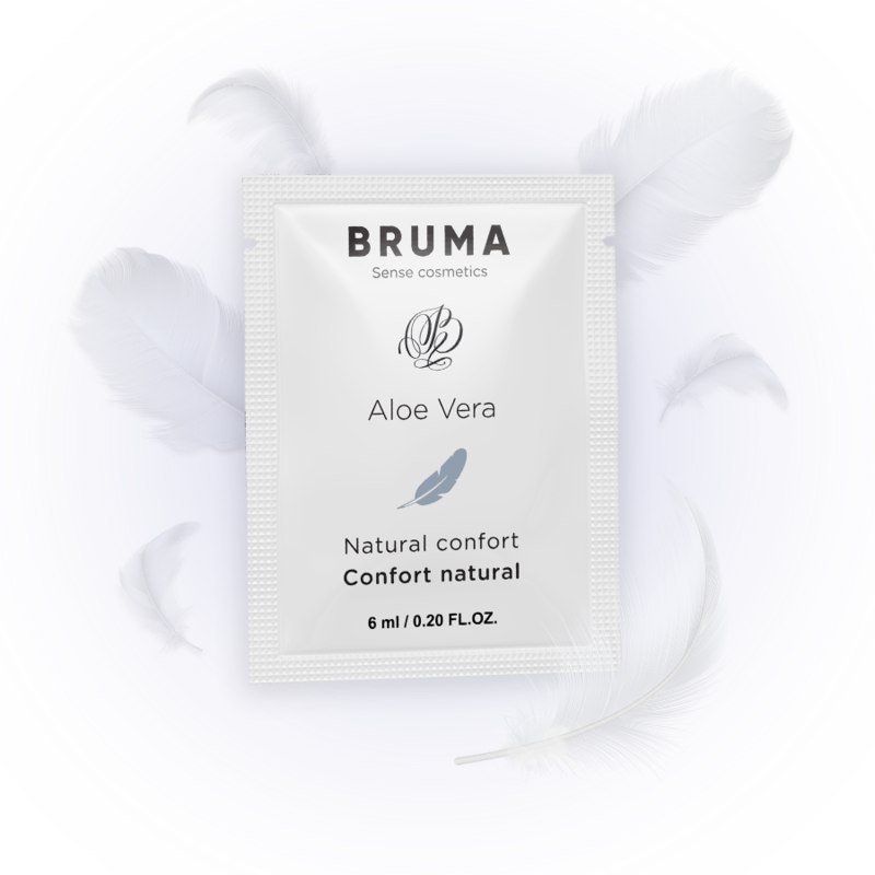 Embalagem do Gel Deslizante BRUMA Aloe Vera Natural Confort 6 ML