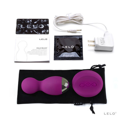 LELO HULA Beads Deep Rose - Bolas vibratórias giratórias com controlo remoto SenseMotion™.