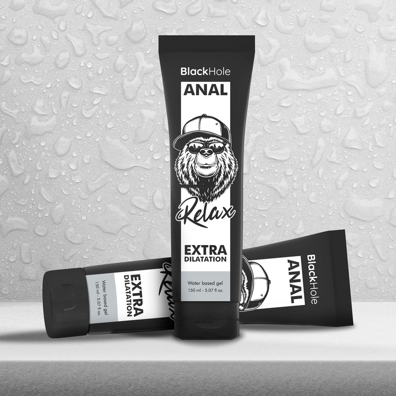 BLACK HOLE Gel Dilatador Anal e Relaxante 150 ml, embalagem do produto