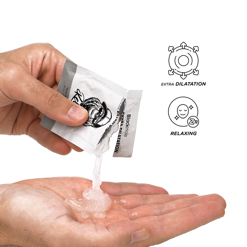 BLACK HOLE Gel Lubrificante Anal Extra Dilatação Base Água 6 ML para prazer anal