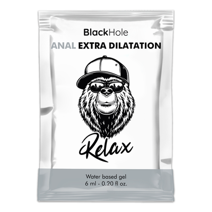 BLACK HOLE Gel Lubrificante Anal Extra Dilatação Base Água 6 ML para prazer anal