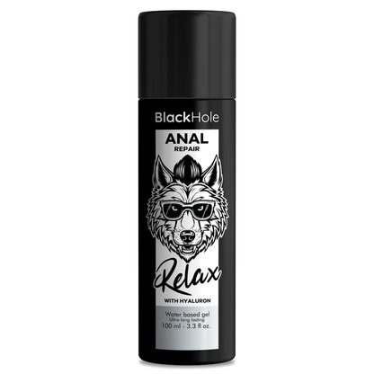Black Hole Lubrificante Anal Relaxante Dilatador com Hialuron 100 ML para prazer e cuidado íntimo.