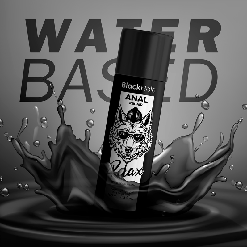 Black Hole Lubrificante Anal Relaxante Dilatador com Hialuron 100 ML para prazer e cuidado íntimo.