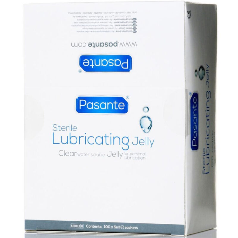 Sachê de Geléia Lubrificante Estéril Monodose PASANTE 5ml para higiene e conforto íntimo.