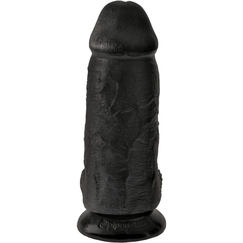 Dildo Realista King Cock Gordinho 23 cm Preto