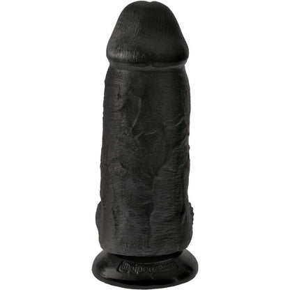Dildo Realista King Cock Gordinho 23 cm Preto