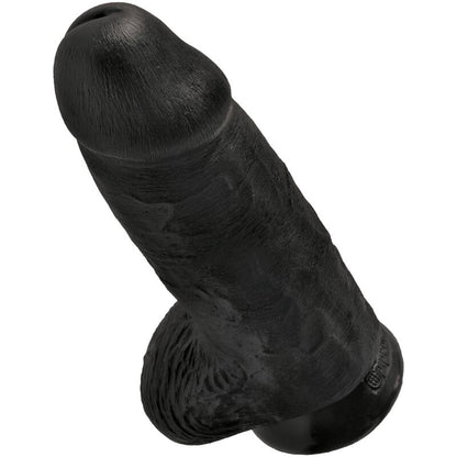 Dildo Realista King Cock Gordinho 23 cm Preto